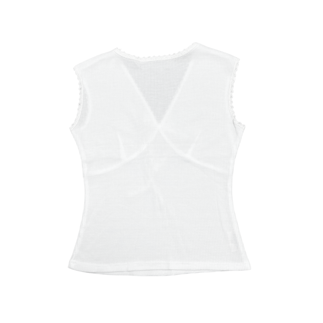 WAFFLE RIBBON TOP (3 colours)