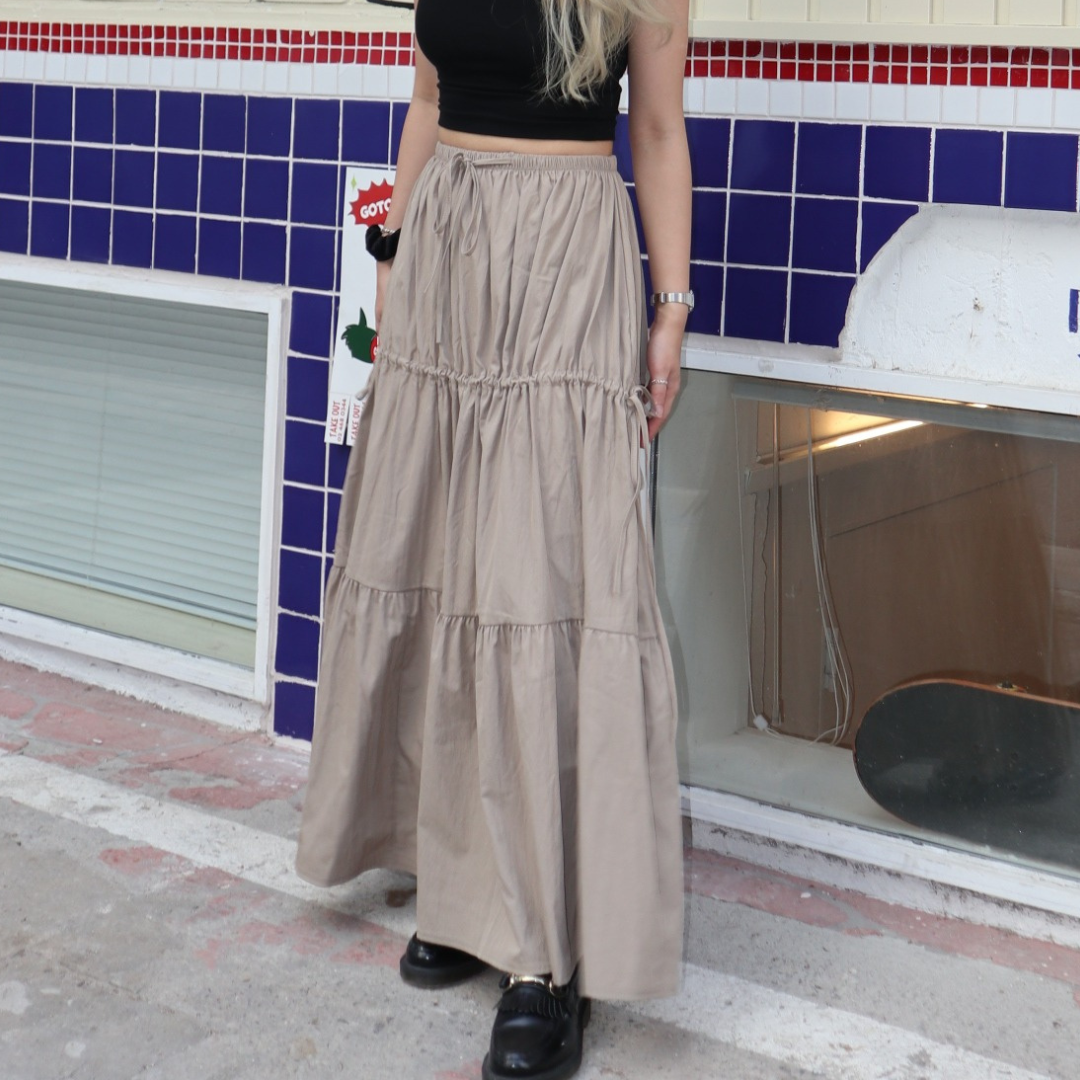 MAXI THREE TIER SKIRT (2 colours)