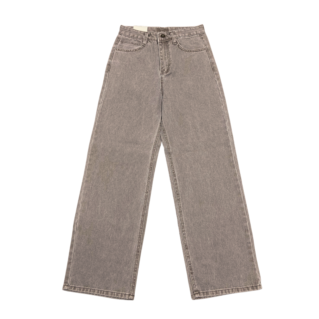 STRAIGHT CUT WASHED DENIM JEANS (2 colours)