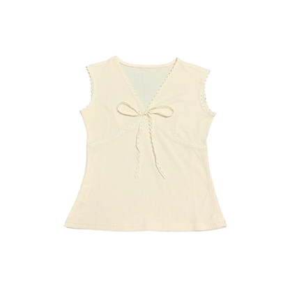 WAFFLE RIBBON TOP (3 colours)