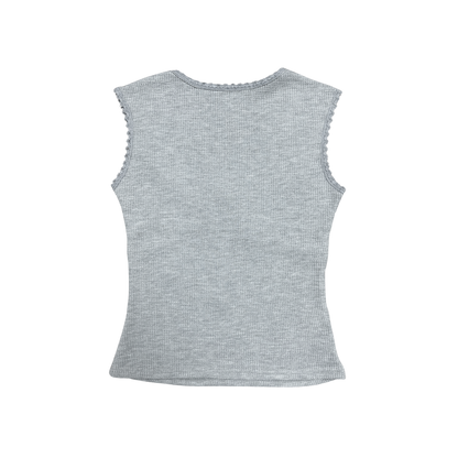 WAFFLE RIBBON TOP (3 colours)