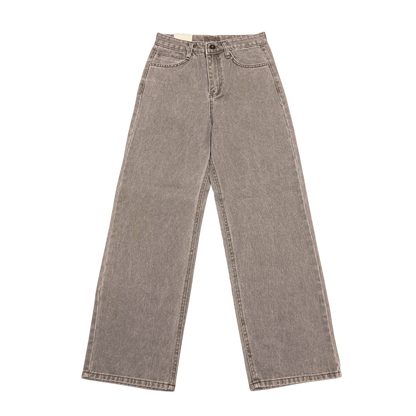 STRAIGHT CUT WASHED DENIM JEANS (2 colours)