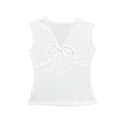 WAFFLE RIBBON TOP (3 colours)